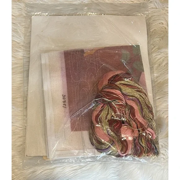 Candamar Something‎ Special Open Work Needlepoint Kit Oriental Fans 30351 NOS - Picture 2 of 4